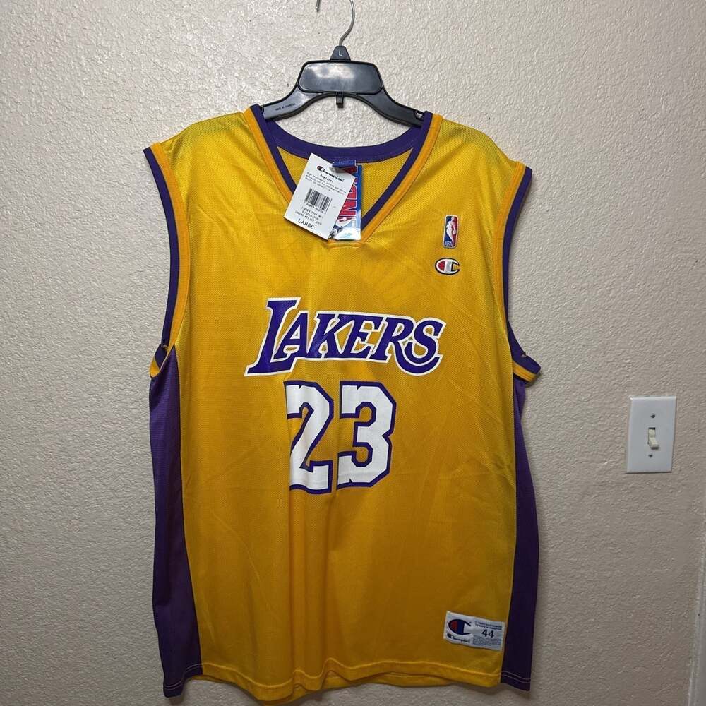 Vintage Mitch Richmond Los Angeles Lakers Champion Jersey Large (44) NEW!